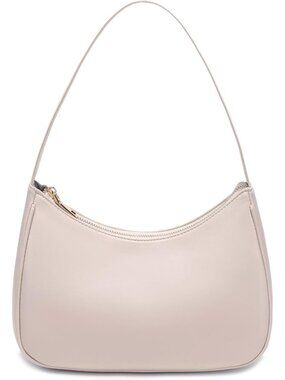 Women's Nude Zipper Tote Handbag Mini Shoulder Imported Clutch Purses